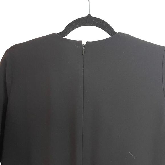 COS Navy and Black Wool Blend Long Sleeve Dress - Picture 5 of 7